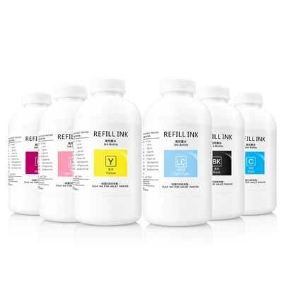 For høykvalitets direkte-blekkutskrift, velg OC BestJet Epson/DTG Textile Direct-InkJet Ink (1000 ml)